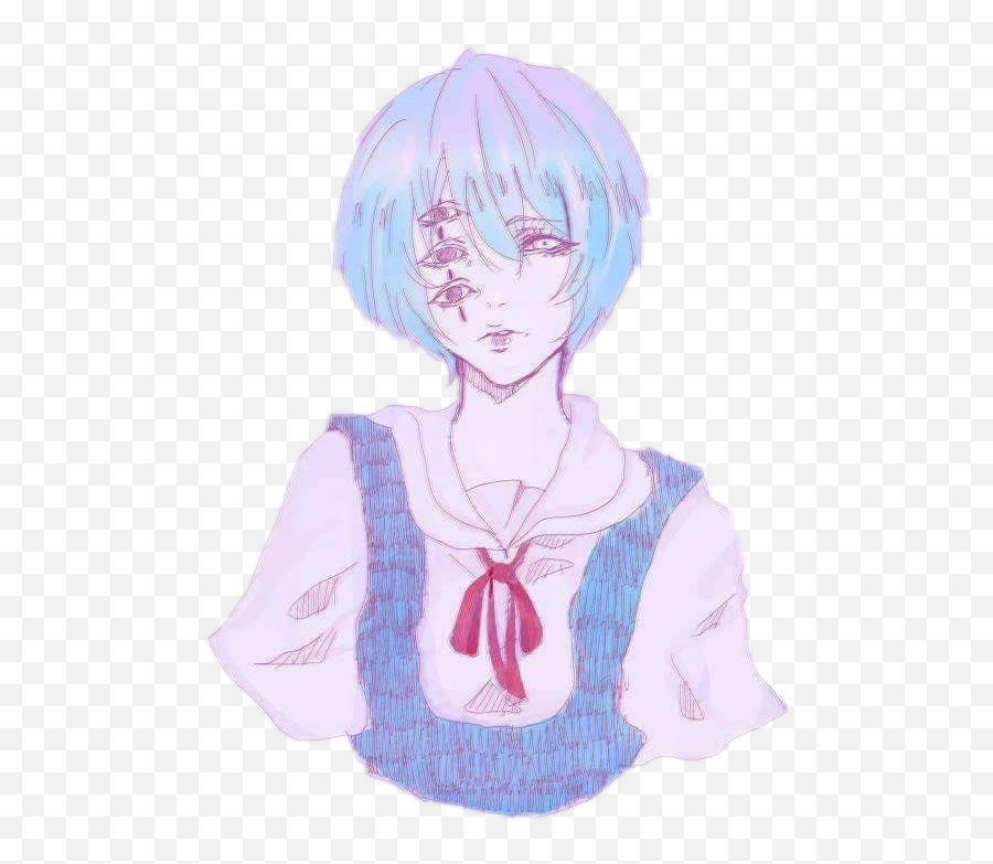 Anime Vaporwave Png - Rei Ayanami Lilith Face Full Size Rei Ayanami Lilith Mask,Vaporwave Statue Png