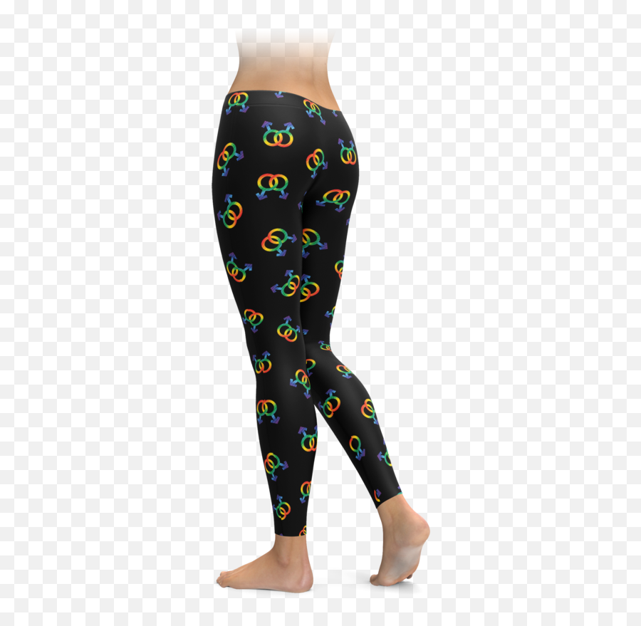 Male Symbol Png - Rainbow Male Symbol Pattern Leggings Viking Leggings,Checker Pattern Png