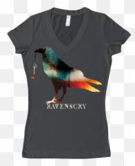 100 V - Neck Tshirt Dark Female Short Sleeve Png,Vtf To Png