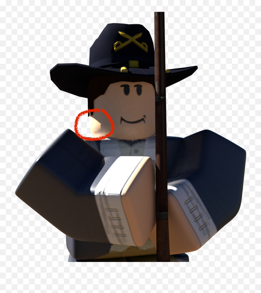 Boxy Shadow Edges In Character Render - Costume Hat Png,Roblox Character Transparent