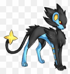 Luxray Png - Blue Black Dog Pokemon,Luxray Png