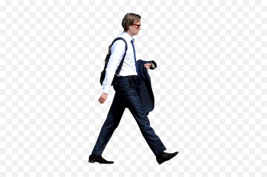 Businessmanwithearbudsbyfacemeplspng 516516 - People Walking Office Png,Entourage Png