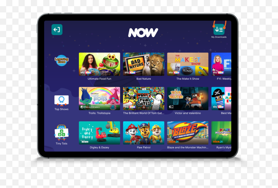 Watch Kids Tv Online With The Now Membership - Technology Applications Png,Free Nick Jr. Icon