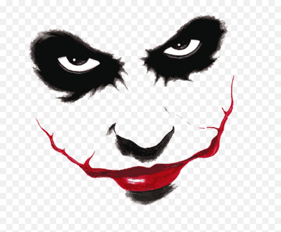 Joker Harley Quinn Batman Two - Bad Joker Png,Scary Face Png