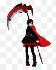 Rwby Ruby Rose Holding Weapon Crescent - Ruby Rose From Rwby Png,Rwby Png