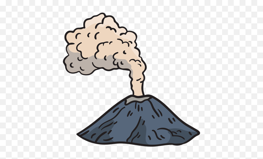 Volcanic Eruption Hand Drawn Transparent Png U0026 Svg Vector - Volcanic Eruption Drawing Png,Volcano Icon Png