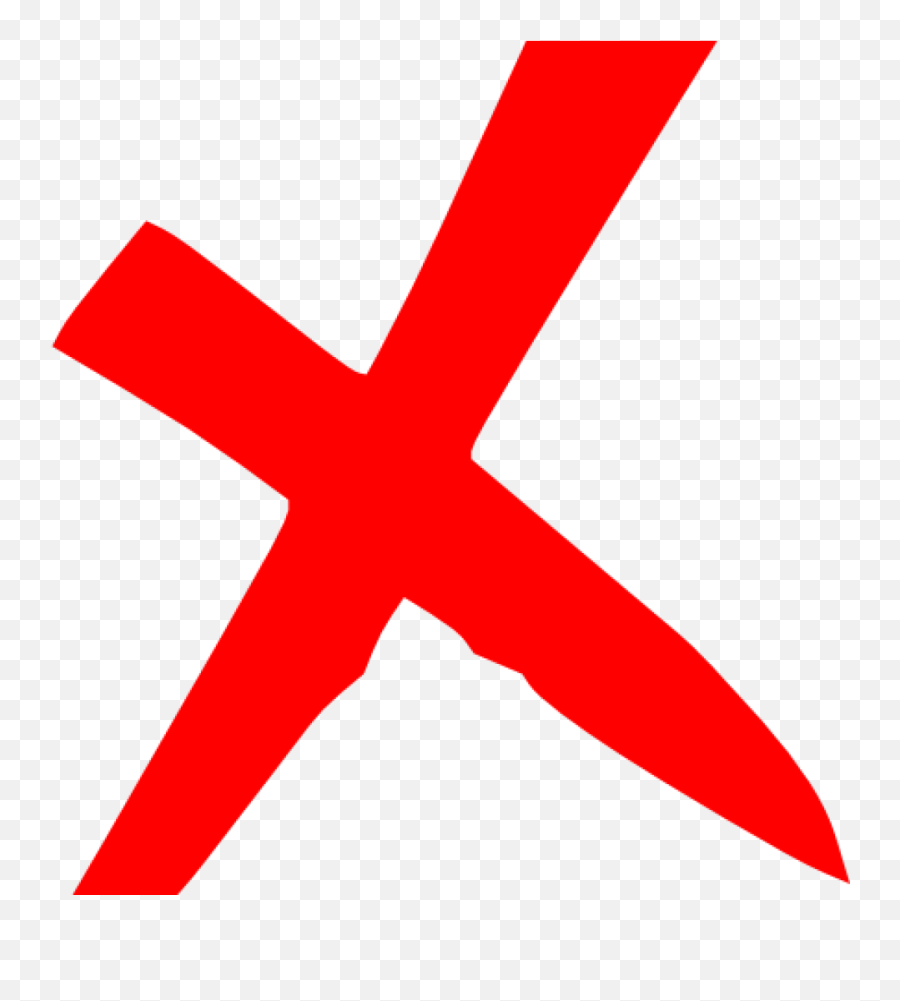 X Red Icon Clip Art - Black X Mark Transparent Background Png,Red X Mark Transparent Background