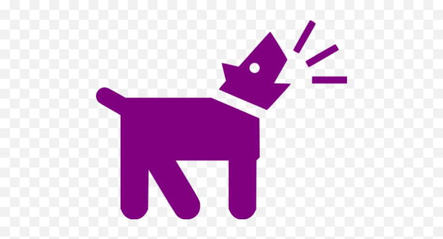 Purple Barking Dog Icon - Free Purple Barking Dog Icons Dog Bark Icon Png,Free Dog Icon