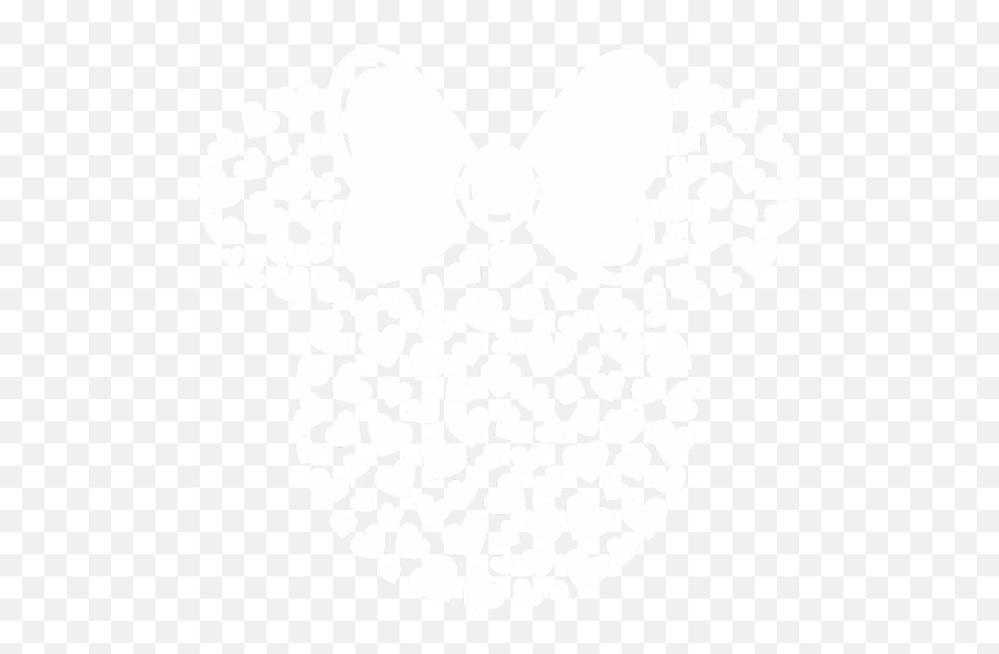 Minnie Mouse Icon Filled With White Hearts Portable Battery - Dot Png,Minnie Mouse Icon
