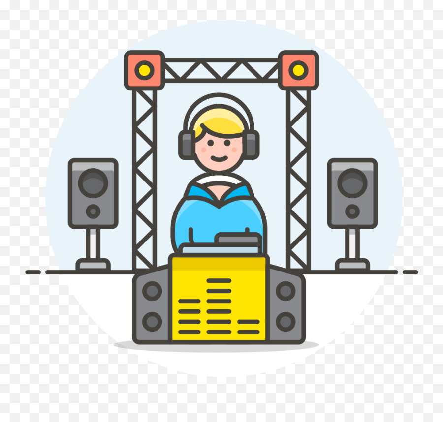 Dj Booth Icon - Icon Clipart Full Size Clipart 1943612 Cartoon Dj Icon Png,Booth Icon