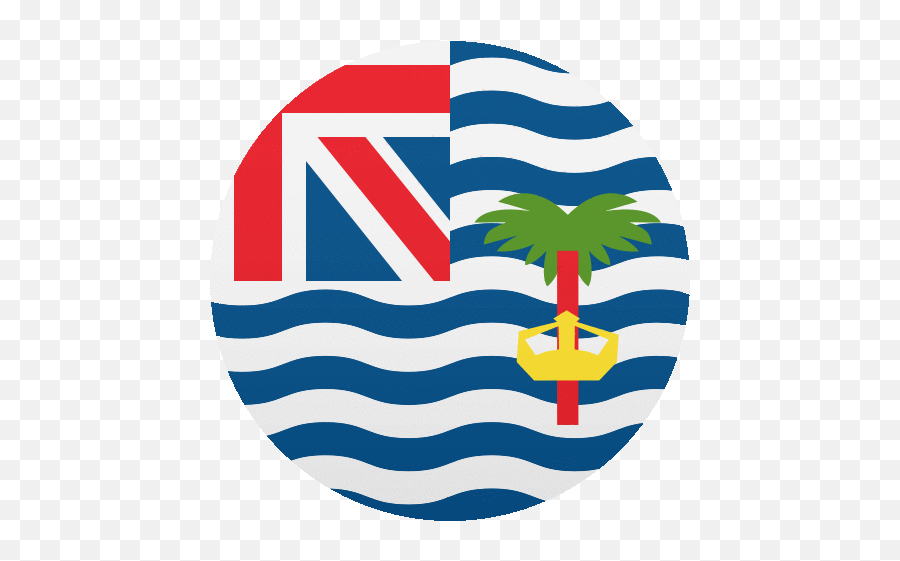 Diego Garcia Flags Sticker - Diego Garcia Flags Joypixels Png,Blue Flag Icon