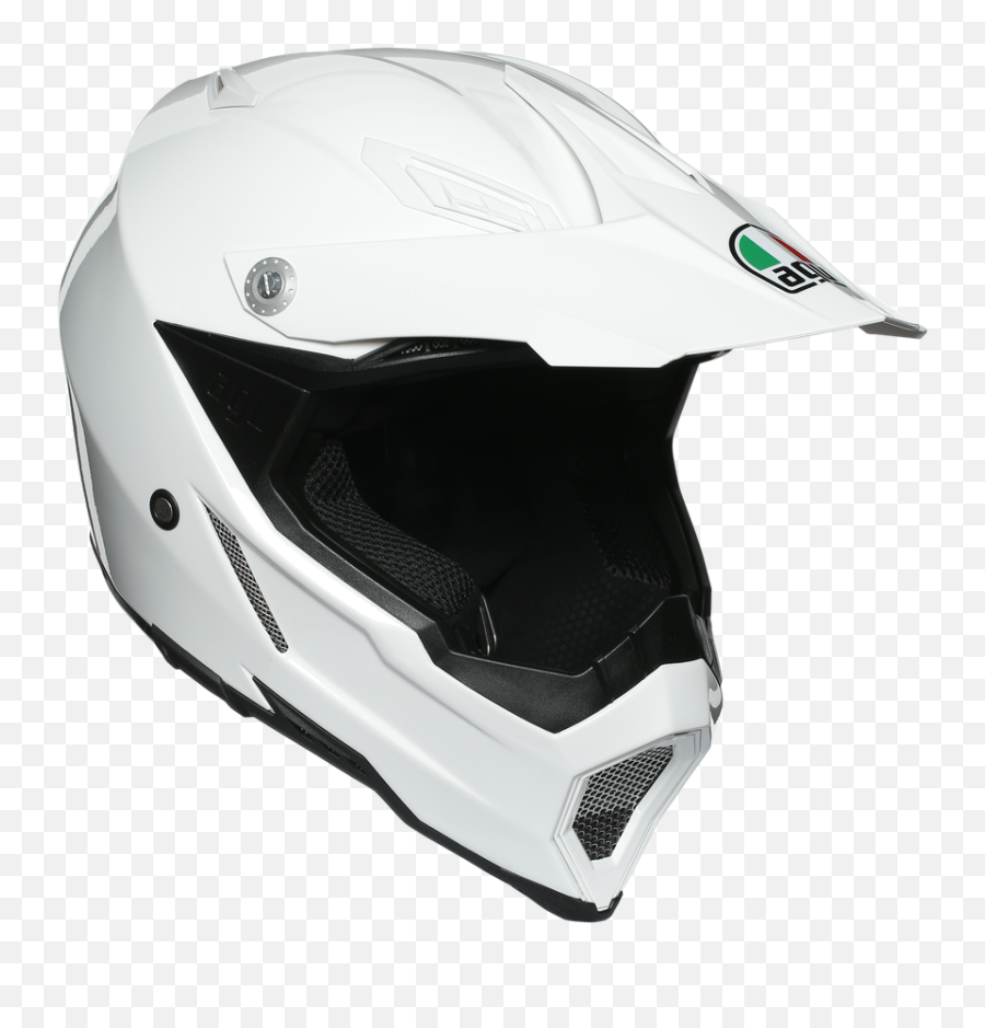 Ax - 8 Evo E2205 Mono White Agv Helmet Motocross White Png,Icon Helmets 2018