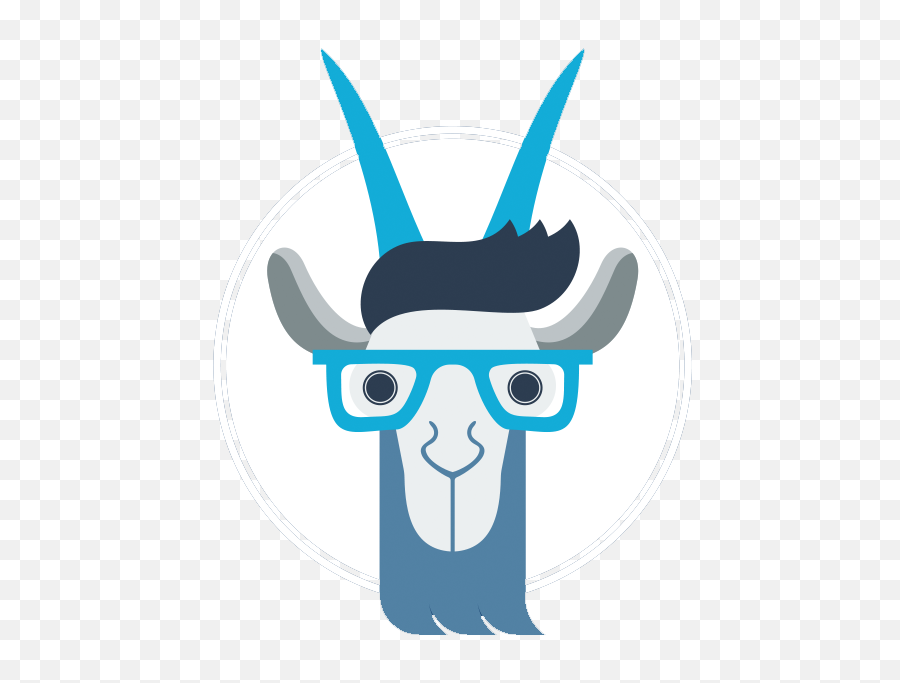 Download Hd Goat Or Goatee - Vector Graphics Transparent Png Goat With Beard And Glasses,Goatee Transparent