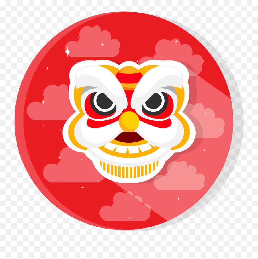 Flat Icon - Lion Dance Chinese New Year Graphic By Uppoint Happy Png,Icon Dancing