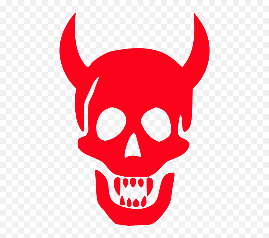 Filedevil Skull Iconsvg - Wikimedia Commons Jolly Roger Clipart Png,Skull Text Icon