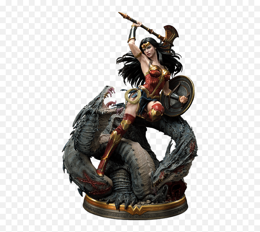 Wonder Woman Vs Hydra Statue - G33khq Prime 1 Wonder Woman Vs Hydra Png,Dc Icon Statues