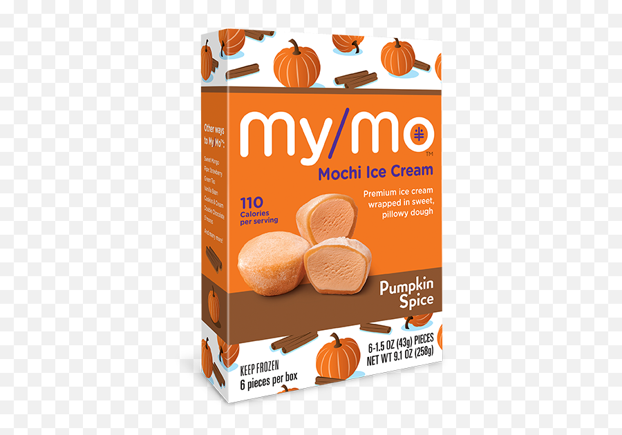 Pumpkin Spice Mymo Mochi Ice Cream - Mochi Ice Cream Mango Png,Pumpkin Spice Png