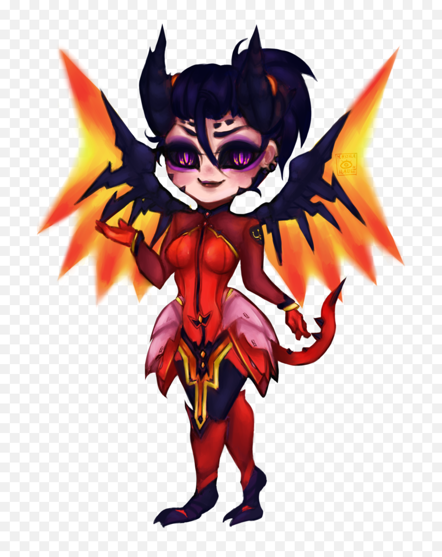 Devil Mercy By Monmemonster - Digital Art 750x1064 Png Cartoon,Mercy Png