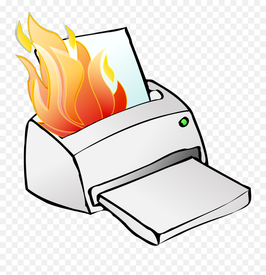Printer Burning Svg Clip Arts Download - Download Clip Art Printer Clip Art Png,Burning Png