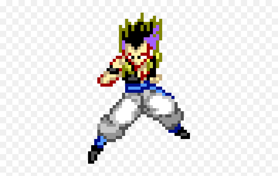 Gotenks Pixel Art Maker - Cartoon Png,Gotenks Png