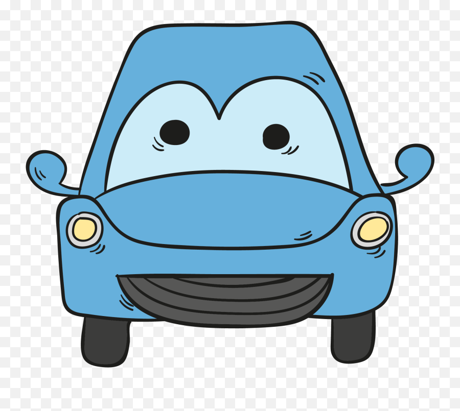 Stroke Drawing Car - Blue Car Cartoon Png Transparent Cartoon Clipart Car Animated Png,Car Cartoon Png