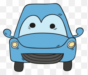 Stroke Drawing Car - Blue Cartoon Png Transparent Clipart Animated