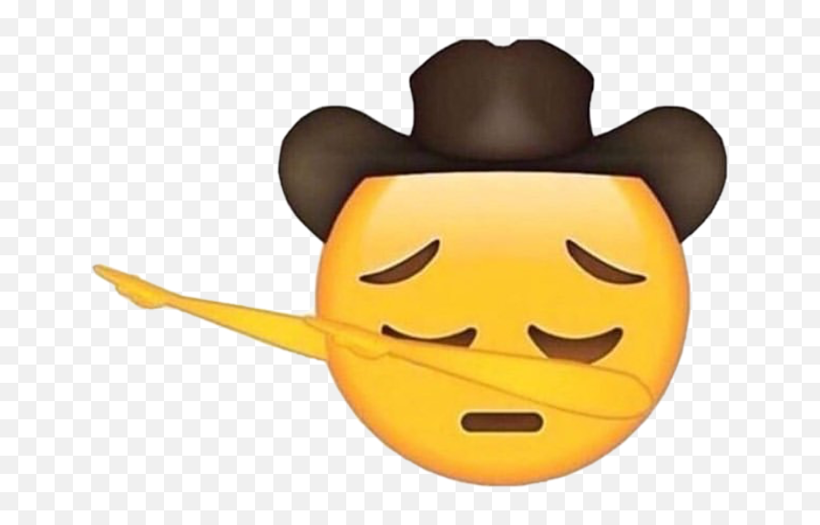 Download Antonio Garza Cowboy Emoji - Sad Cowboy Emoji Png,Cowboy Emoji Png