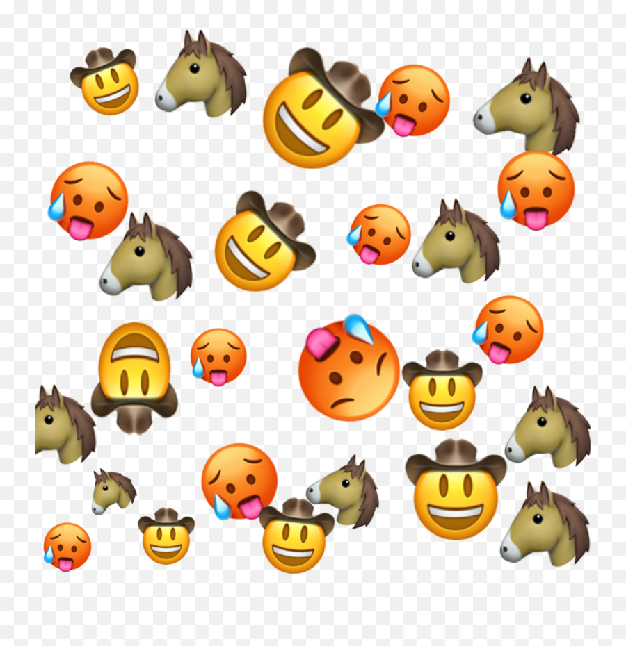 Horse Cowgirl Cowboy Sticker Emojibackground Emoji Fre - Clip Art Png,Horse Emoji Png