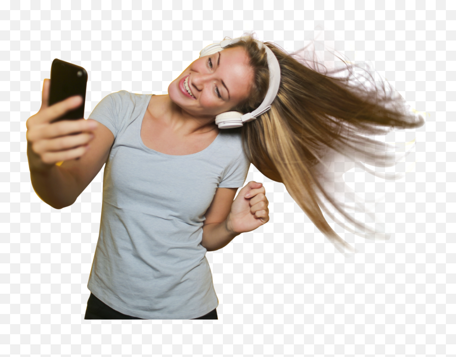 Download Girl Taking Selfie With Listening Music Png Image - Sometimes You Have To Confuse The Enemy,Music Png