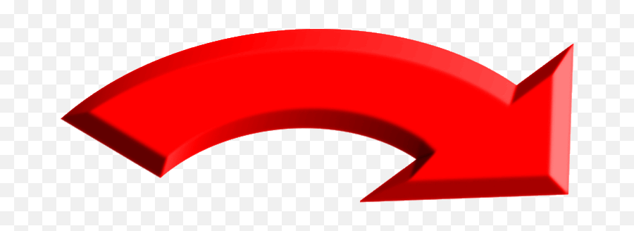 Curved Red Arrow Transparent Png - Transparent Background Curved Red Arrow,Curved Arrow Transparent