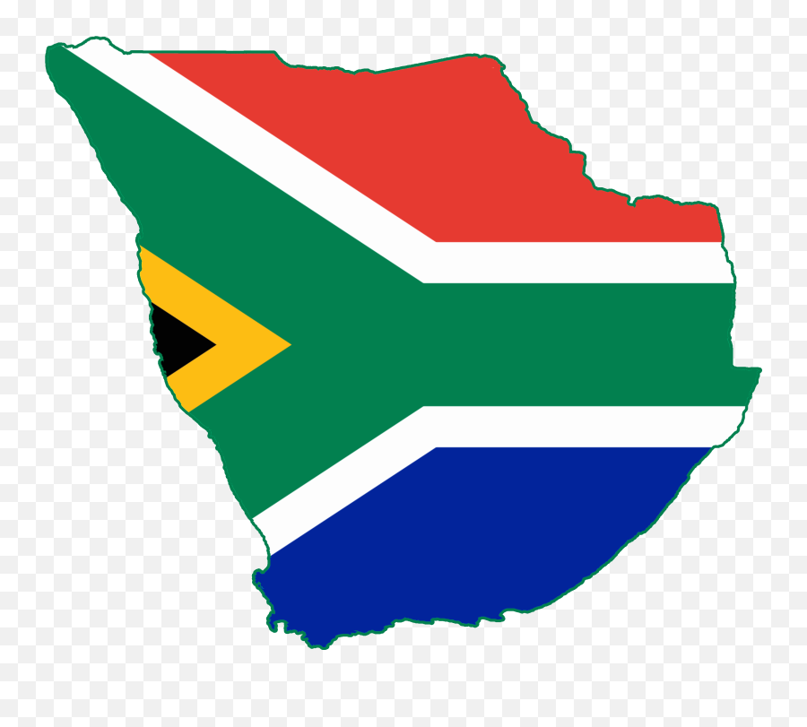 Flag Map Of Greater South Africa - South Africa And Namibia Png,Africa Map Png