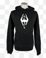 The Elder Scrolls V Skyrim Hoodie Dragon Symbol - png