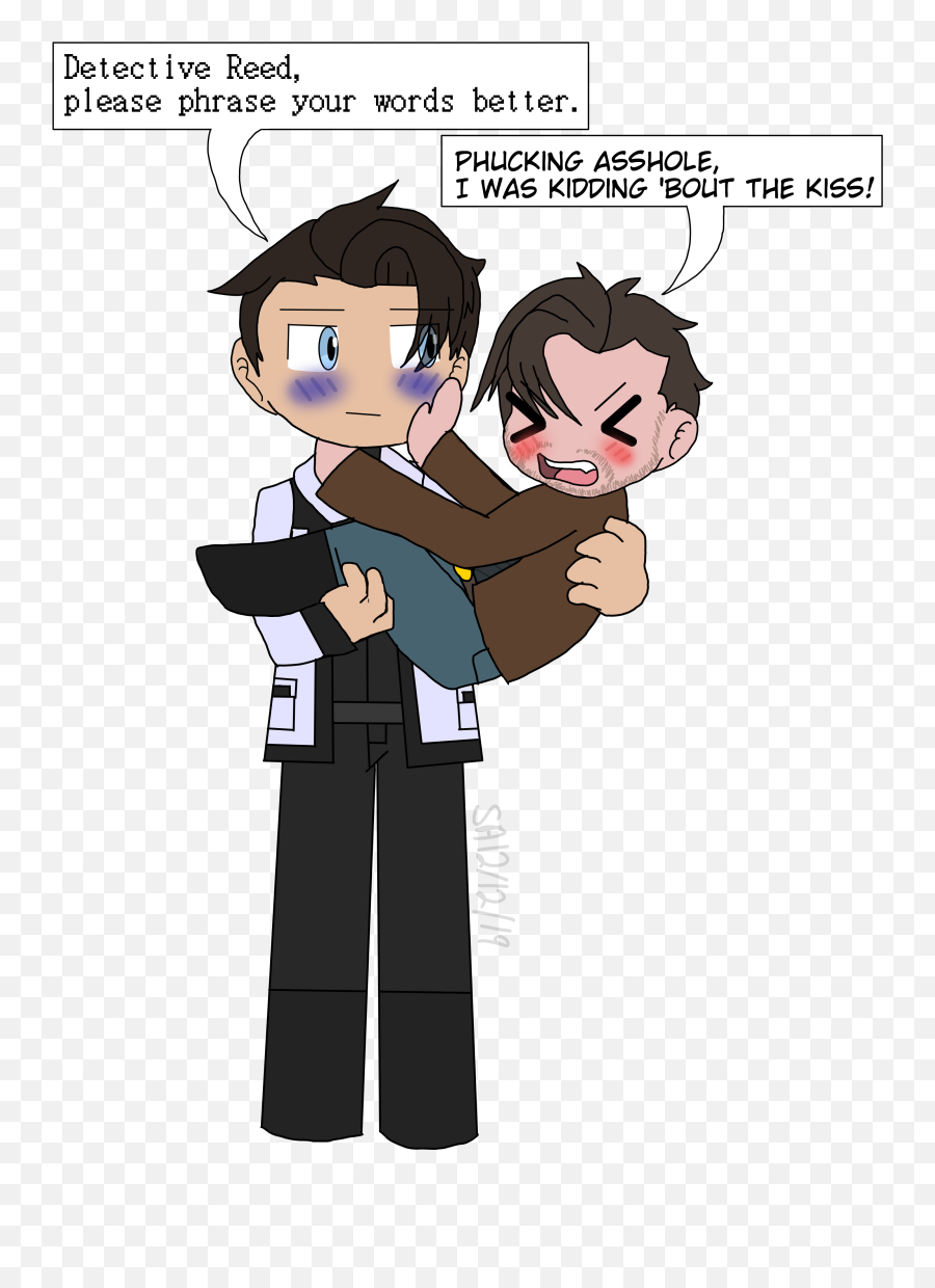 Detroit Become Human - Reed900 By Sparklingaria On Newgrounds Cartoon Png,Detroit Become Human Png
