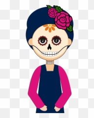 Day Of The Dead Catrina - Free Vector Graphic On Pixabay Clip Art Png,Catrina Png