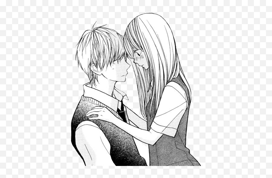 Couple Anime Manga Cute Animecouple Freetoedit - Anime Couple Manga Png,Anime Couple Transparent