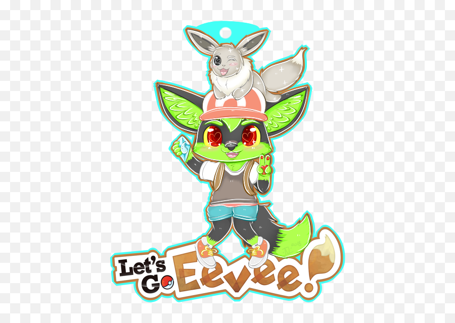 Sonaru0027s Lets Go Eevee Badge - By Nyogart U2014 Weasyl Cartoon Png,Eevee Png