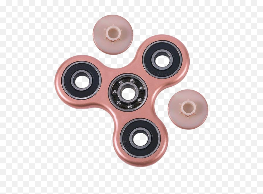Rose Gold Fidget Spinner Png Image With Transparent - Plastic,Fidget Spinner Transparent Background
