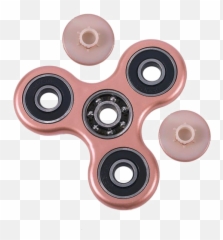 Rose Gold Fidget Spinner Png Image With Transparent - Plastic