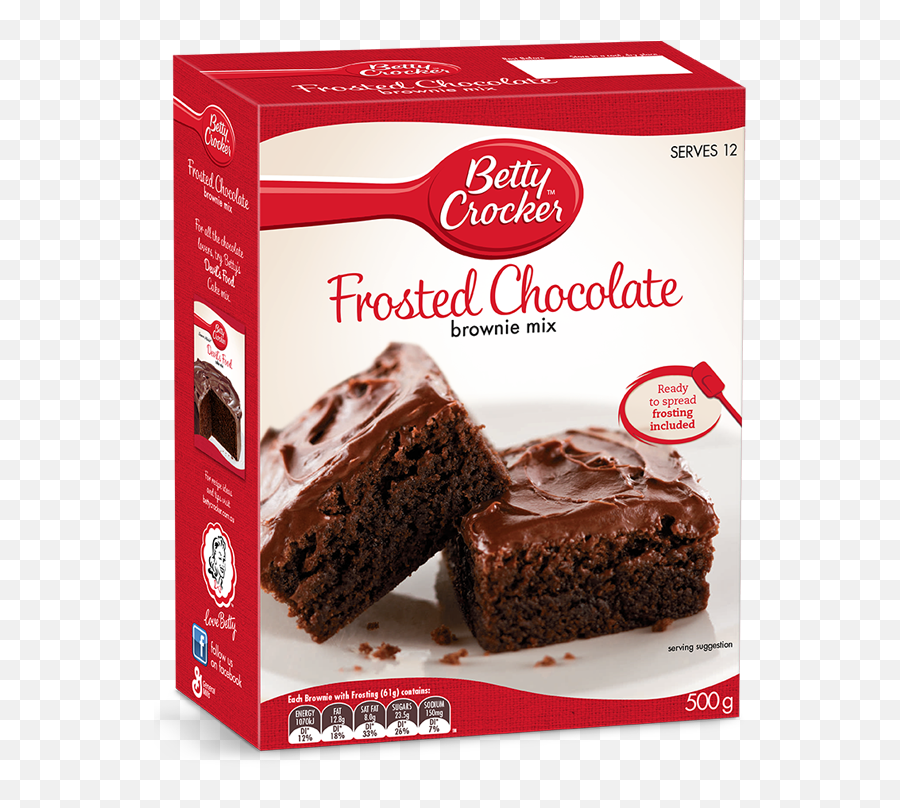 Frosted Chocolate Brownies Baking Products Betty Crocker Au - Betty Crocker Frosted Brownies Png,Brownie Png