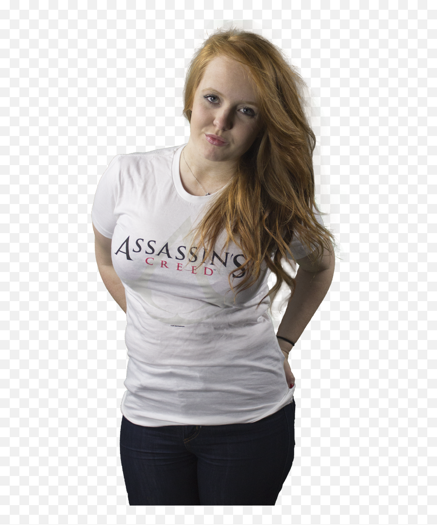 Assassins Creed - Logo White Female Tshirt Antioquia La Mas Educada Png,Assassin Creed Logo