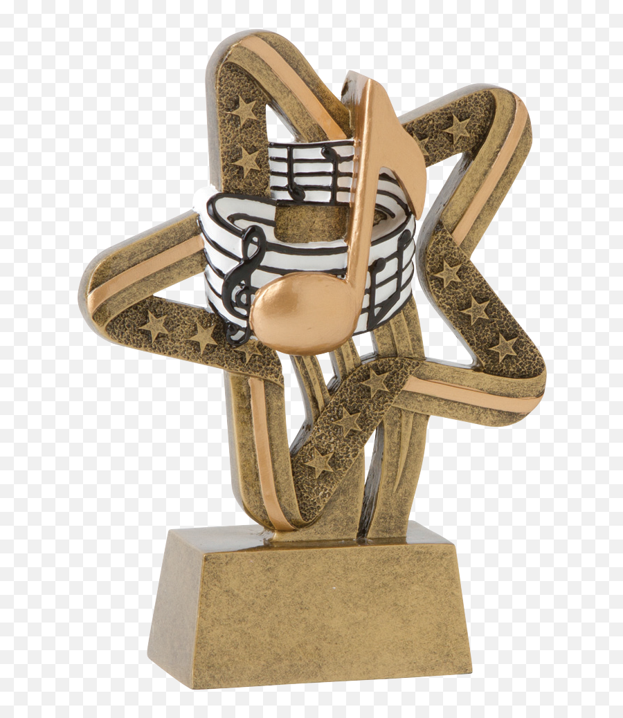 Music Stars And Stripe Resin - Music Trophy Png,Trophies Png