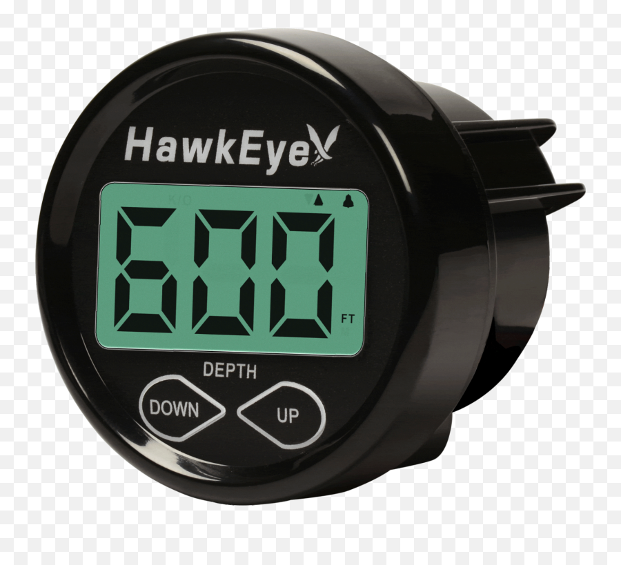 Hawkeye In Dash Depth Findersounder - Transom Mount Or Glue Inhull Transducer Digital Clock Png,Hawkeye Transparent