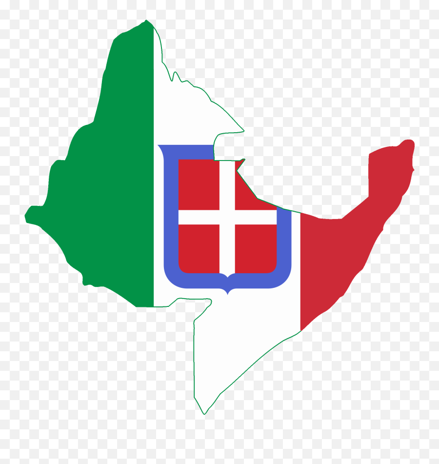 Italian East Africa - Italian East Africa Flag Map Png,Italian Flag Png