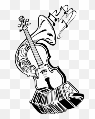 Musical Instruments - Drawings Of Music Instrument Png,Instruments Png