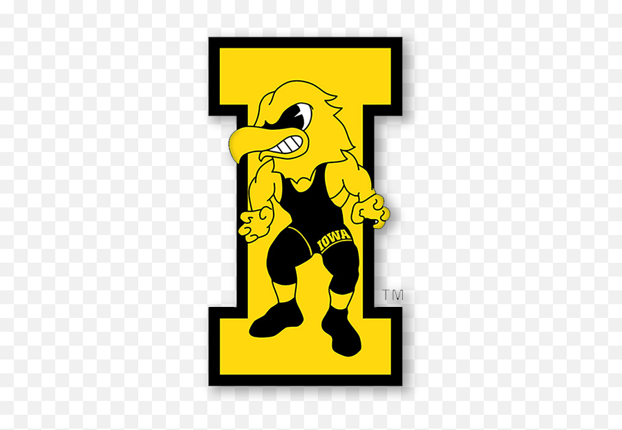 Iowa Hawkeye Wrestling Logo - Iowa Hawkeyes Logo Transparent Png,Hawkeye Logo Png