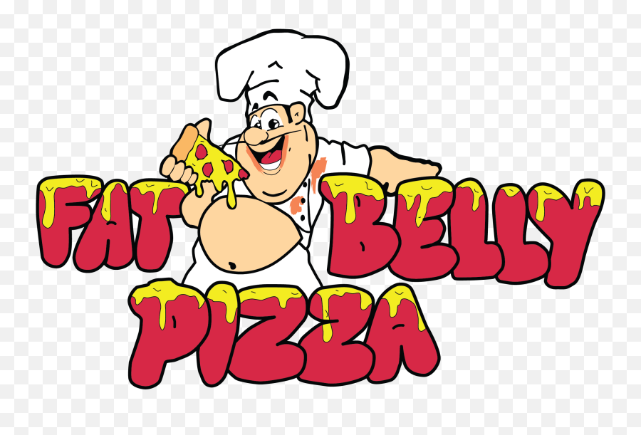 Fat Belly Pizza - Cartoon Png,Cartoon Pizza Logo
