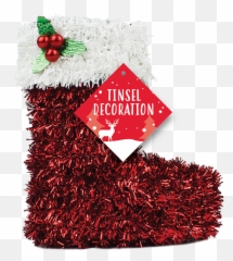Christmas 3d Tinsel Table Decoration - Strawberry Png,Tinsel Png