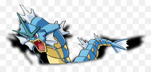 Gyarados Peeker Sticker - Gyarados In Water Png,Gyarados Png