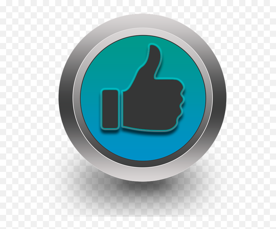 Download Thumbs Up - Like Button Full Size Png Image Pngkit Emblem,Like Button Transparent