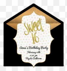 Online Invitation - 16 Birthday Invitation Ideas Png,Sweet 16 Png